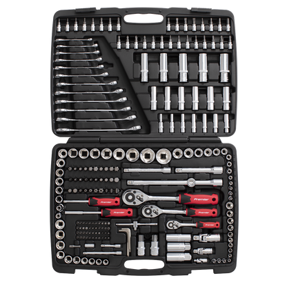 Sealey 216pc 1/4", 3/8" & 1/2"Sq Drive Socket Set AK7956