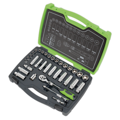 Sealey 34pc 3/8"Sq Drive Socket Set AK7960
