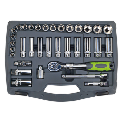 Sealey 34pc 3/8"Sq Drive Socket Set AK7960