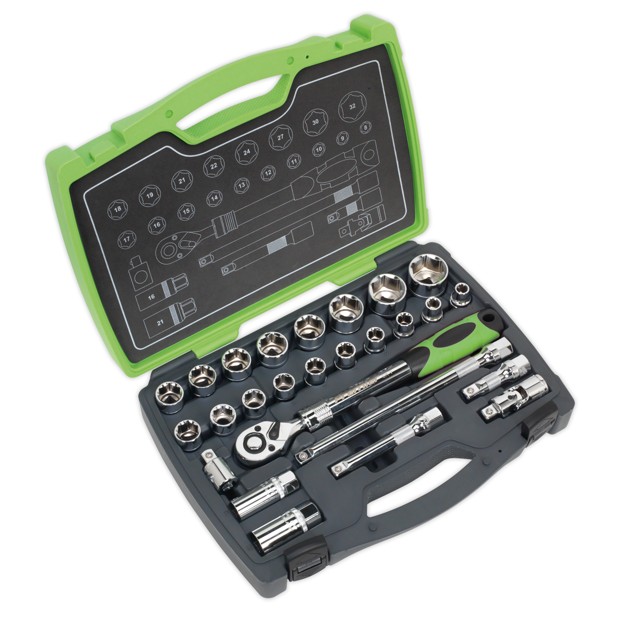 Sealey 26pc 1/2"Sq Drive Socket Set AK7961