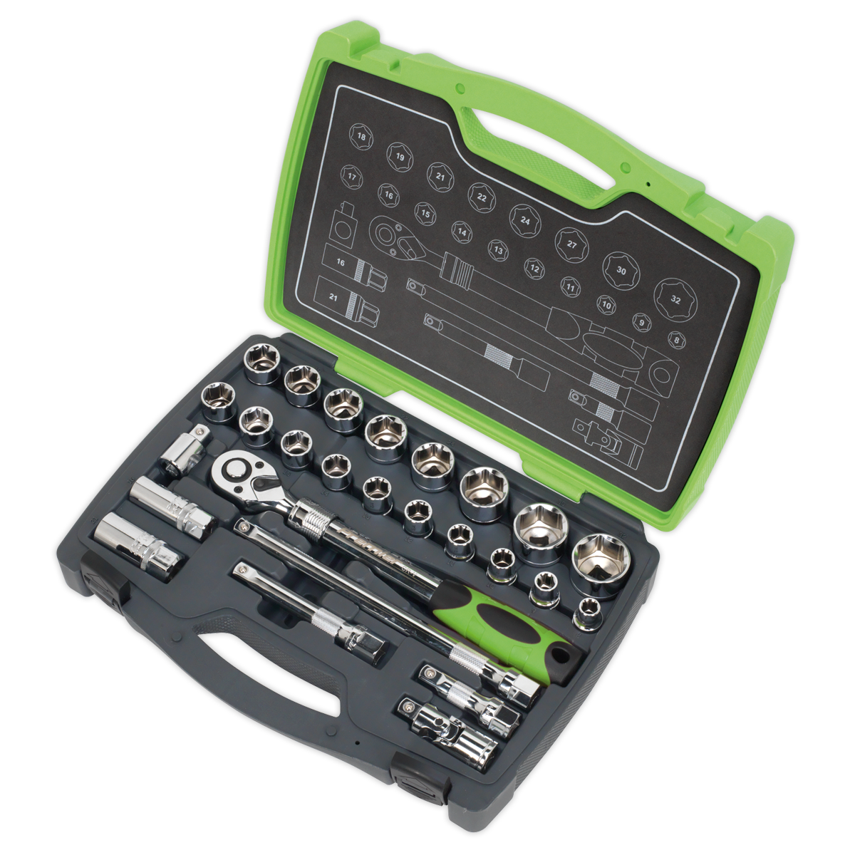 Sealey 26pc 1/2"Sq Drive Socket Set AK7961