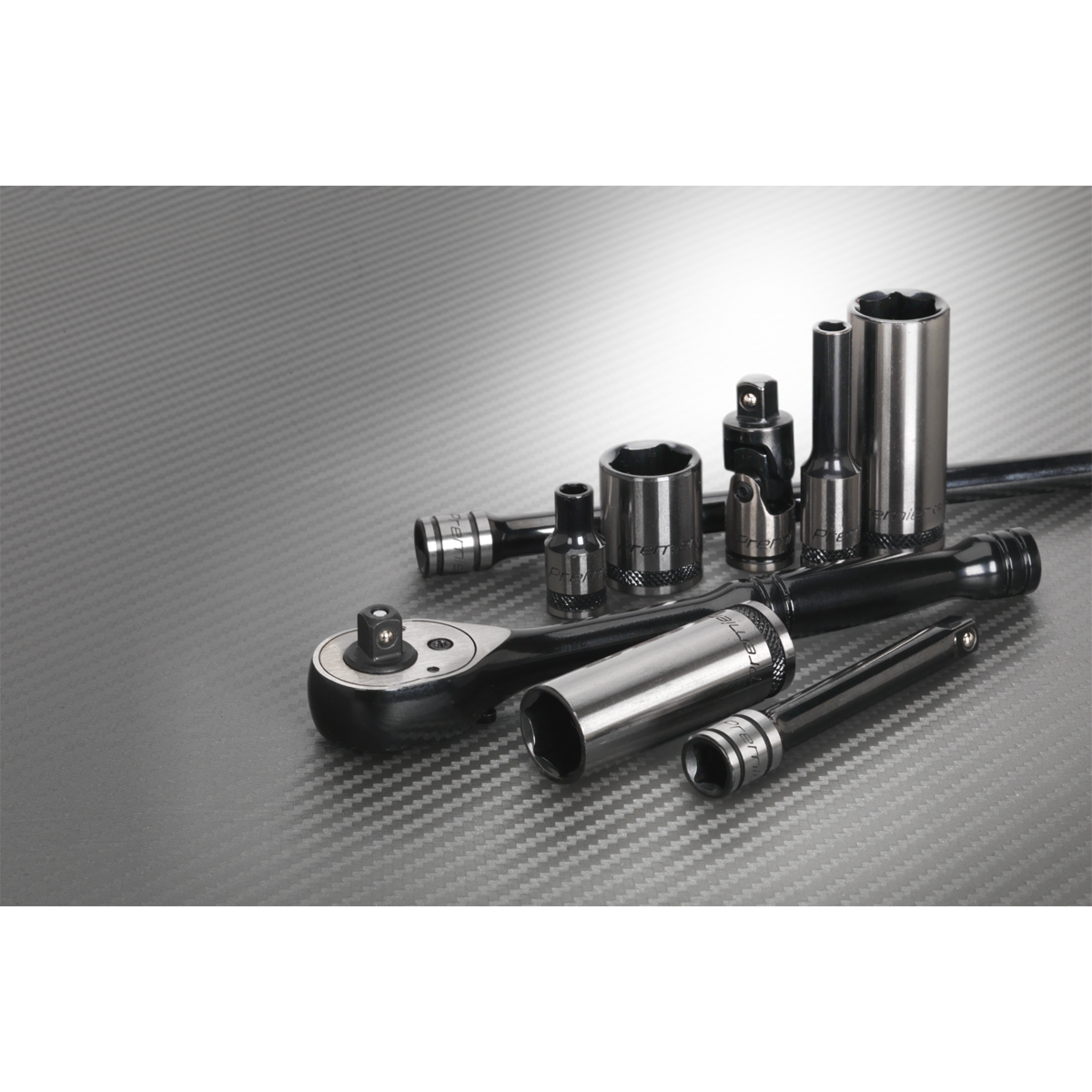 Sealey 32pc 1/4"Sq Drive Socket Set - Black Series AK7970
