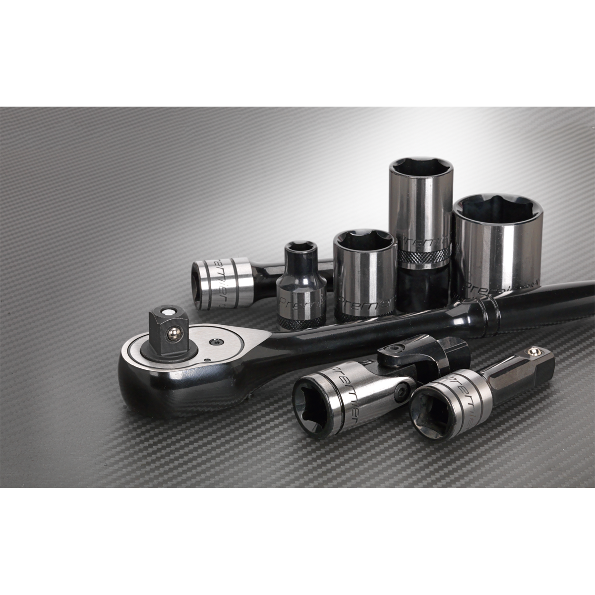 Sealey 28pc 1/2"Sq Drive Socket Set - Black Series AK7972