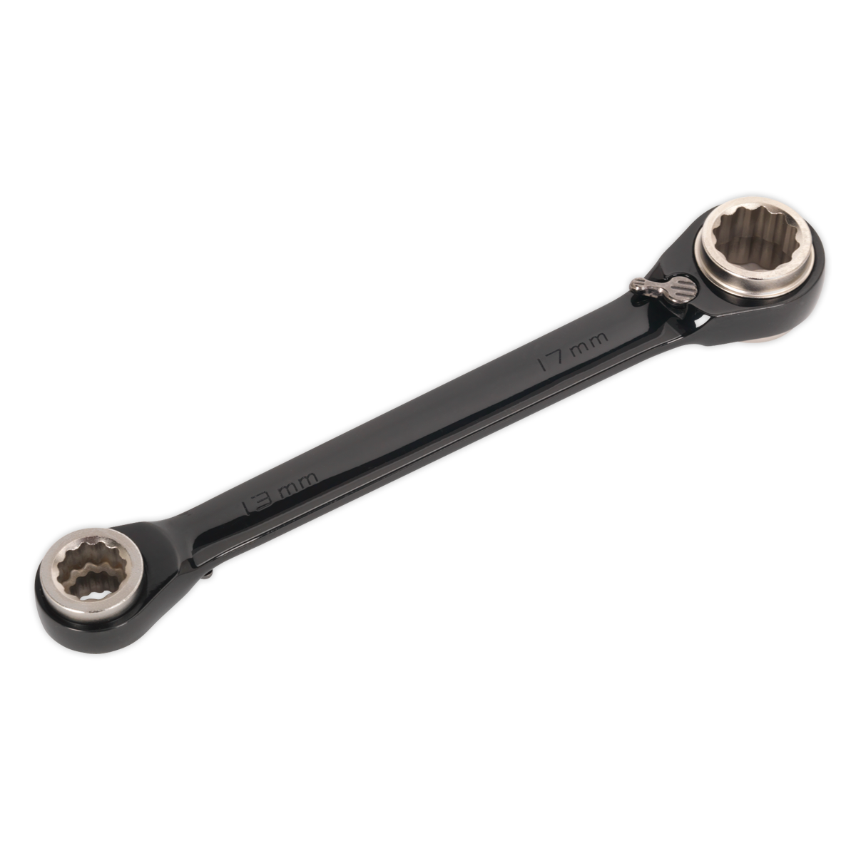 Sealey 4-in-1 Reversible Ratchet Ring Spanner - Black Series AK7979