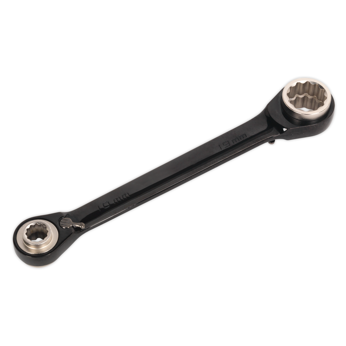 Sealey 4-in-1 Reversible Ratchet Ring Spanner - Black Series AK7979