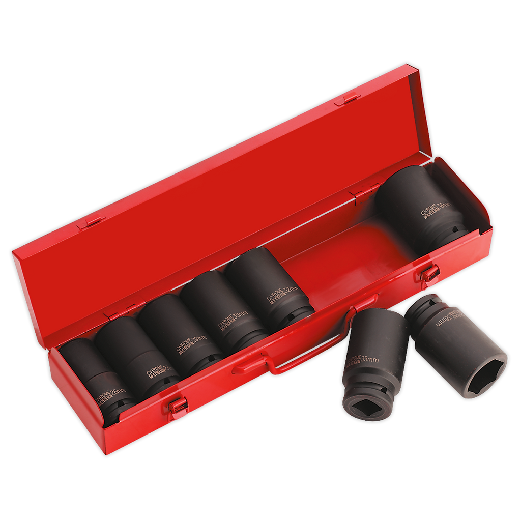 Sealey 8pc 3/4"Sq Drive Deep Impact Socket Set AK80/9M