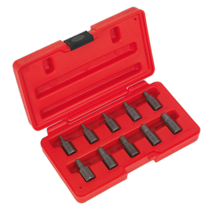 Sealey 10pc Multi-Spline Screw Extractor Set AK8181