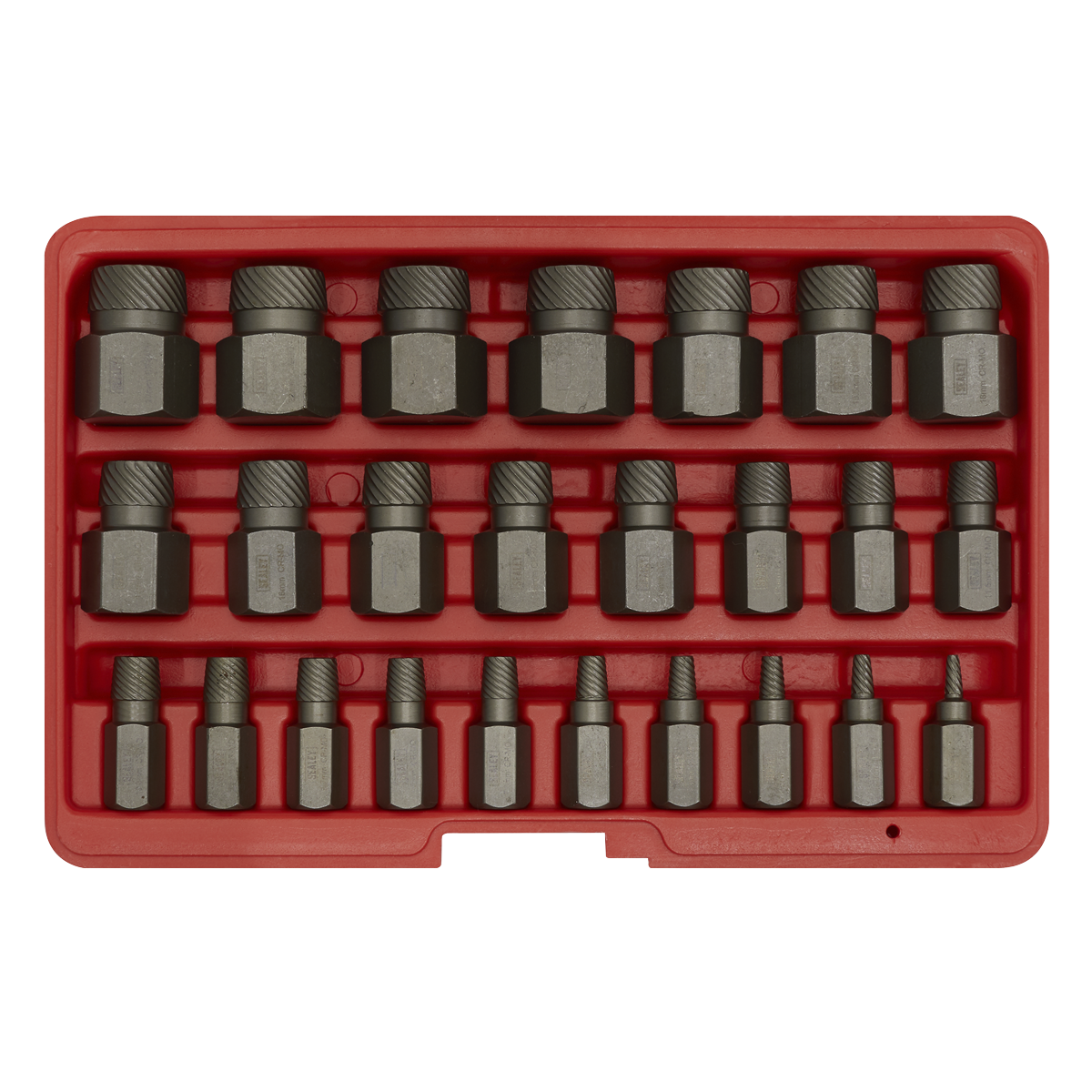 Sealey 25pc Multi-Spline Screw Extractor Set AK8182