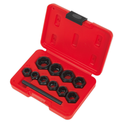 Sealey 11pc Spanner Type Bolt Extractor Set AK8183
