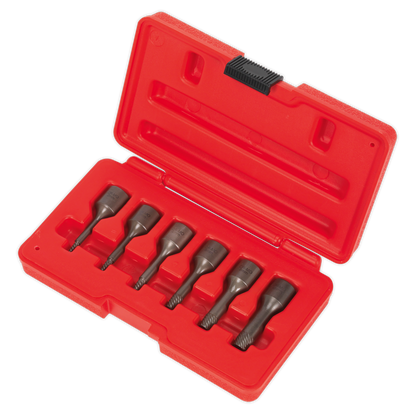 Sealey 6pc 3/8''Sq Drive Screw Extractor Set AK8185