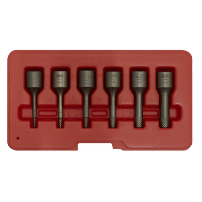 Sealey 6pc 3/8''Sq Drive Screw Extractor Set AK8185