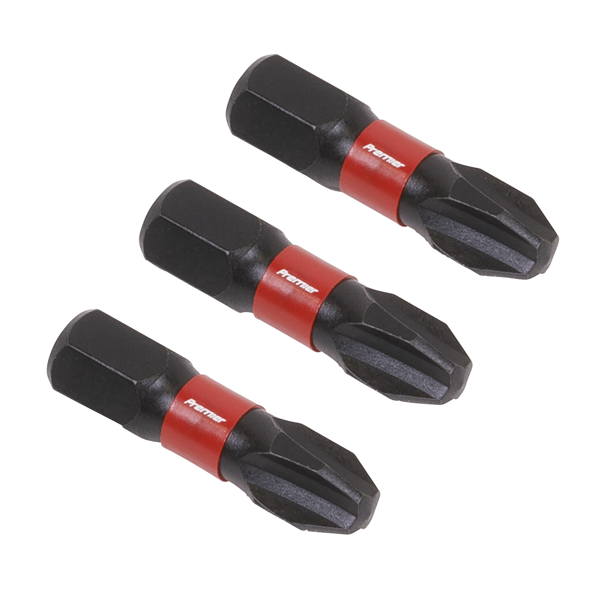 Sealey 3pc 25mm Phillips #3 Impact Power Tool Bit Set AK8206