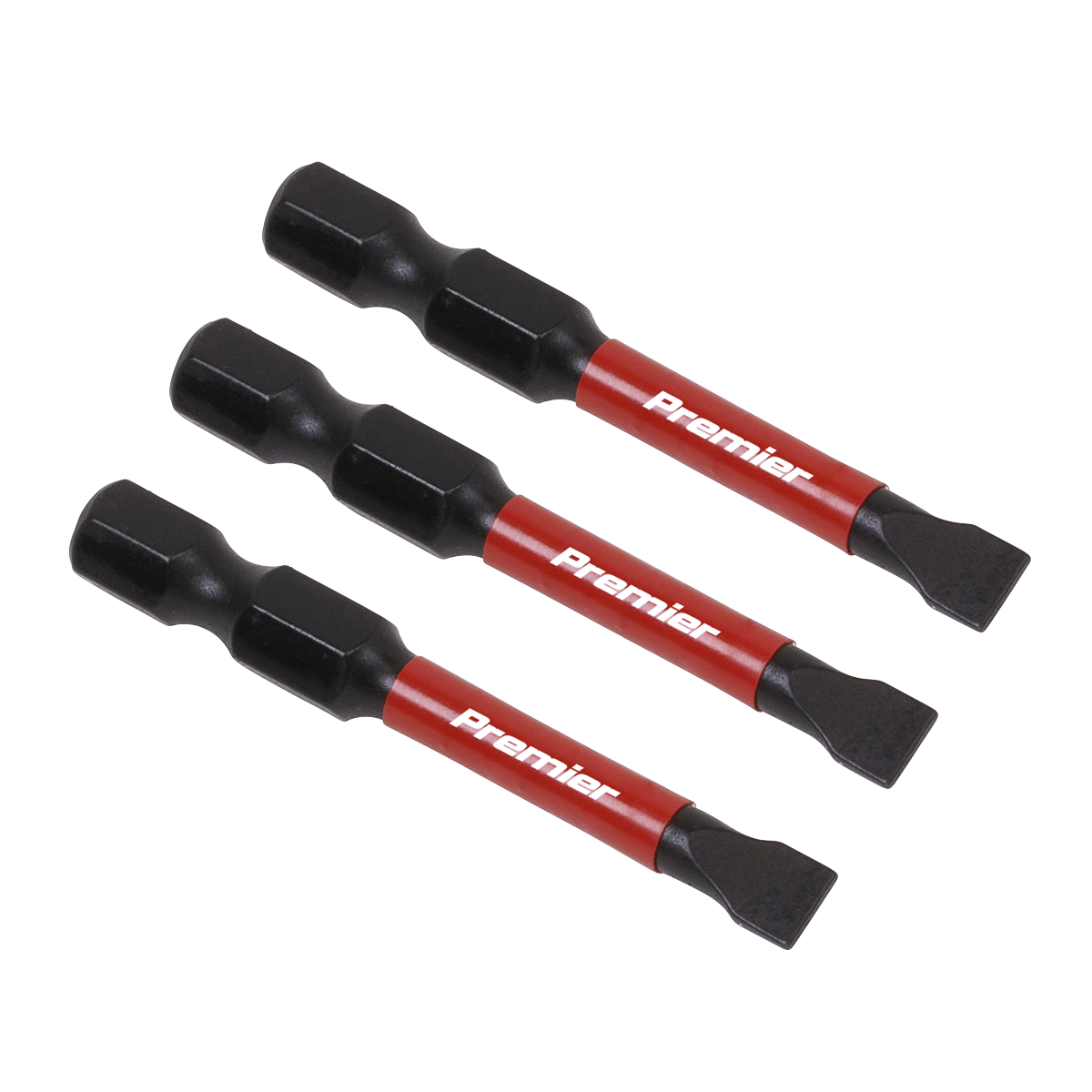 Sealey 3pc 50mm Slotted 5.5mm Impact Power Tool Bit Set AK8227