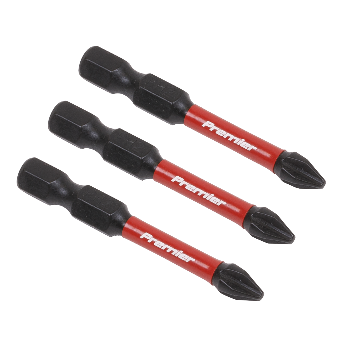 Sealey 3pc 50mm Phillips #2 Impact Power Tool Bit Set AK8230