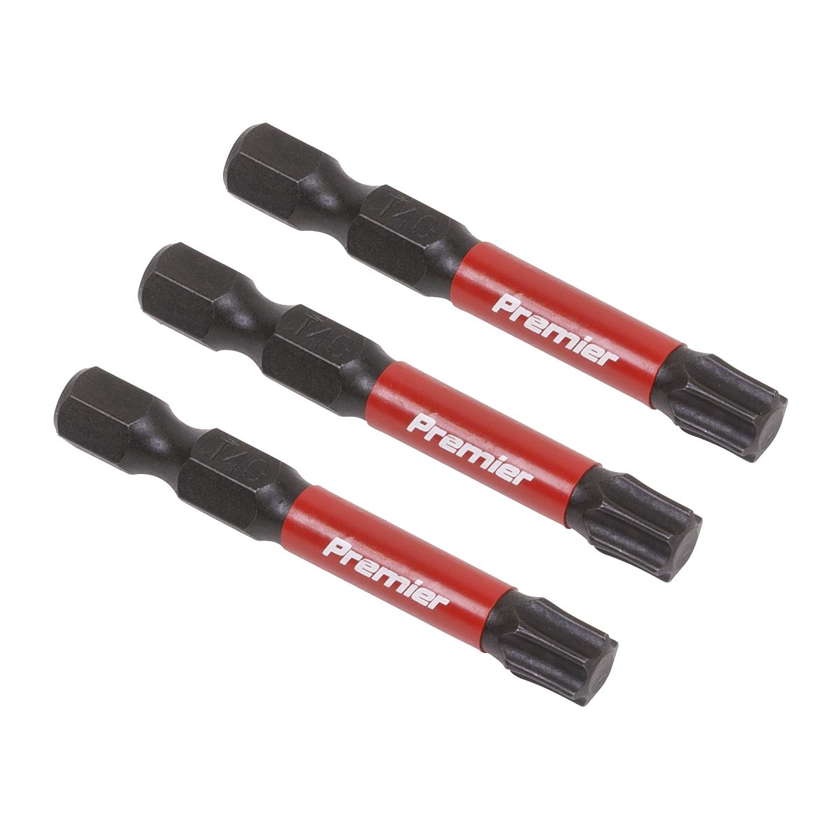 Sealey 3pc 50mm TRX-Star* T40 Impact Power Tool Bit Set AK8246