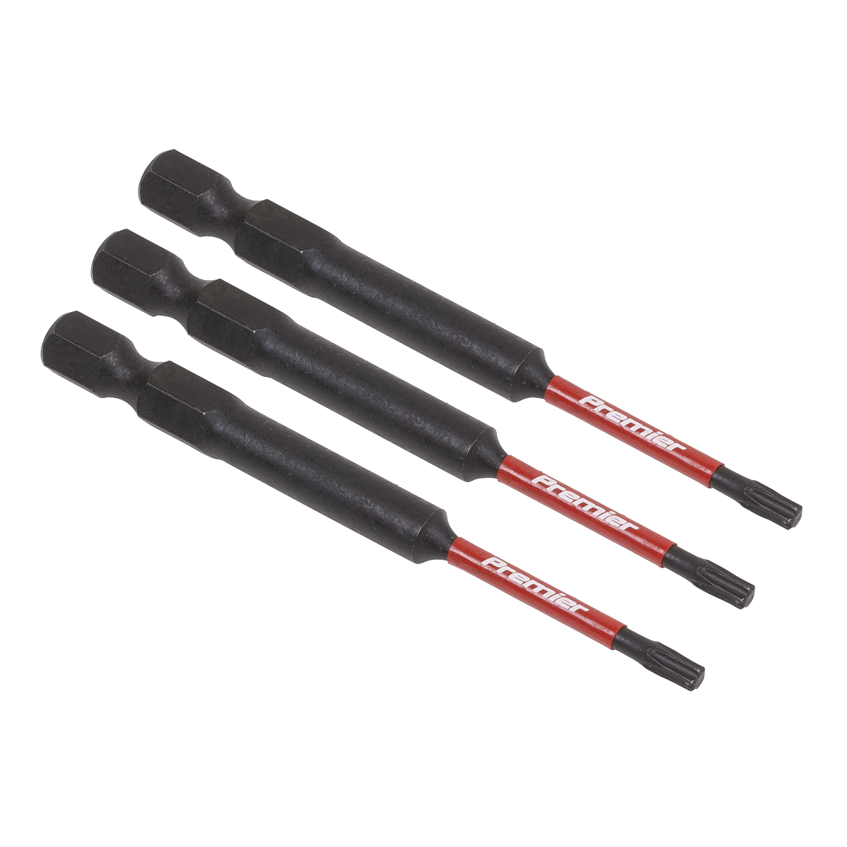 Sealey 3pc 75mm TRX-Star* T10 Impact Power Tool Bit Set AK8265