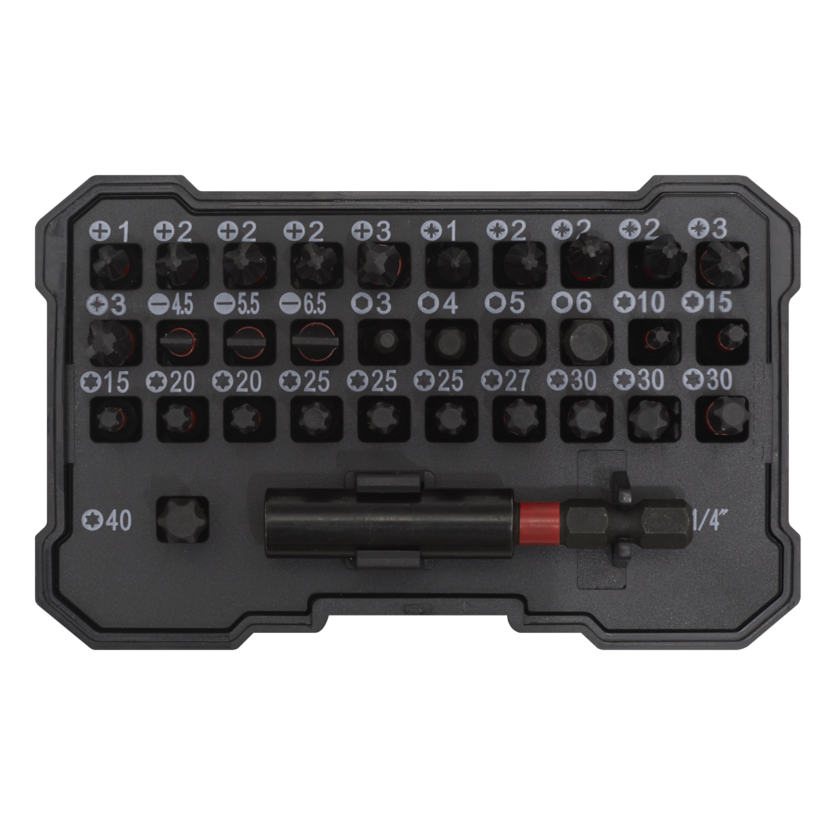 Sealey 32pc Impact Grade Power Tool Bit Set AK8286