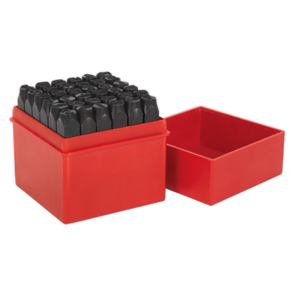 Sealey 36pc 8mm Letter & Number Punch Set AK8297