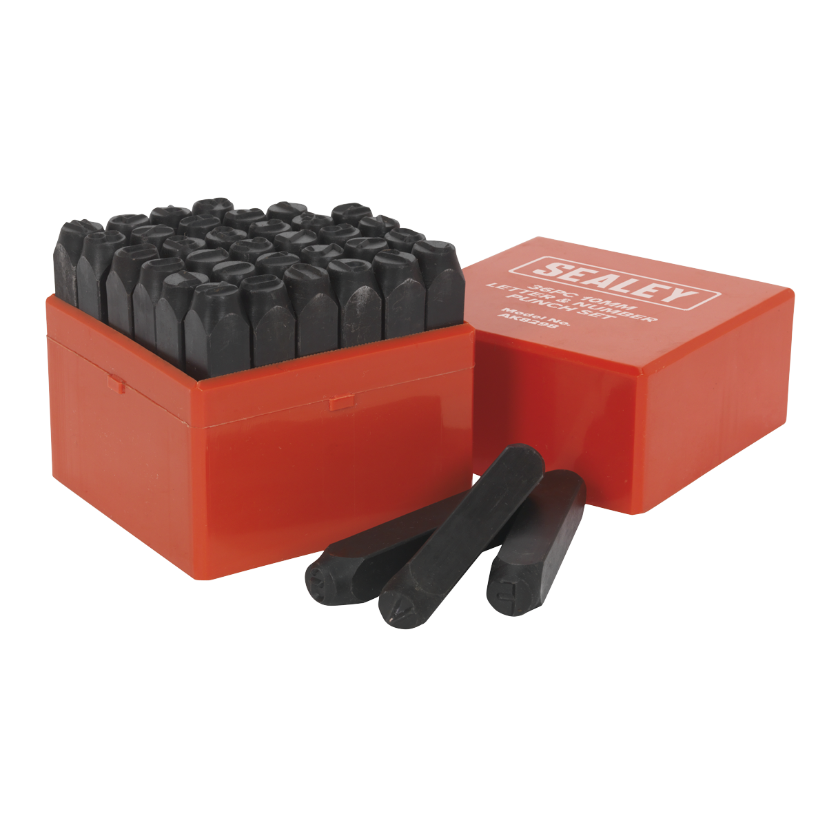 Sealey 36pc 10mm Letter & Number Punch Set AK8298