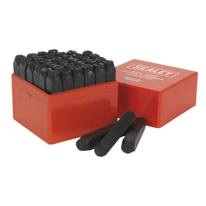 Sealey 36pc 10mm Letter & Number Punch Set AK8298