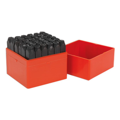 Sealey 36pc 10mm Letter & Number Punch Set AK8298