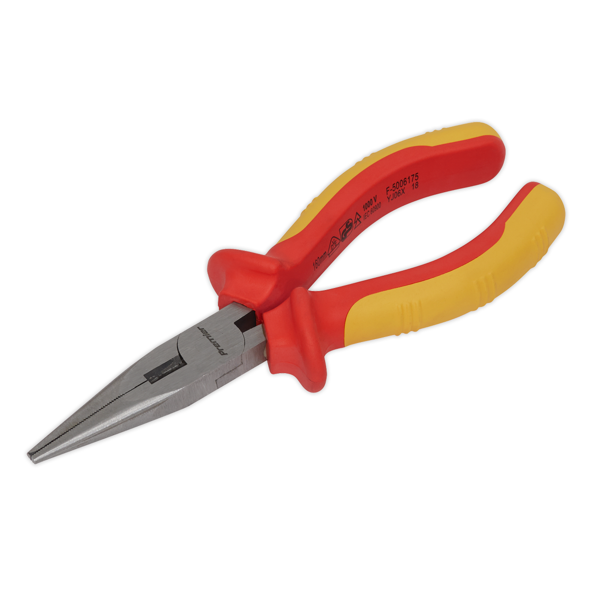 Sealey 160mm Long Nose Pliers - VDE Approved AK83456