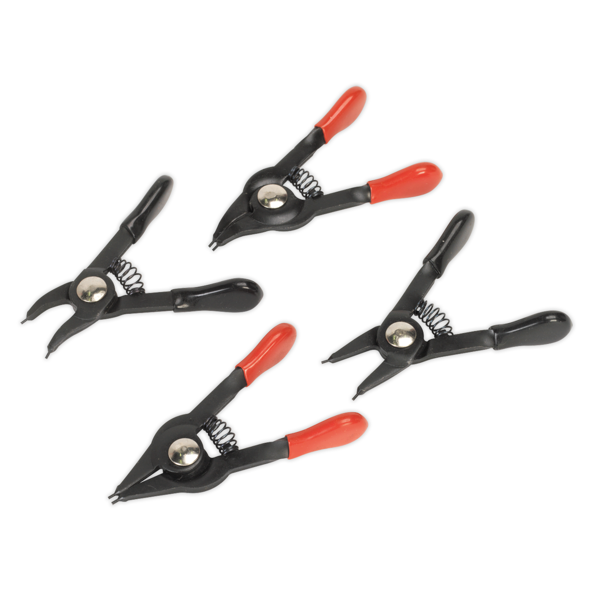 Sealey 4pc 10-22mm Mini Circlip Pliers Set AK8449