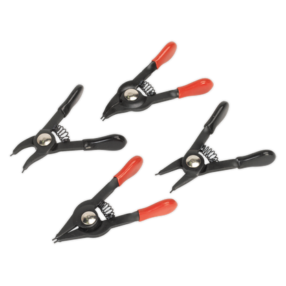 Sealey 4pc 10-22mm Mini Circlip Pliers Set AK8449