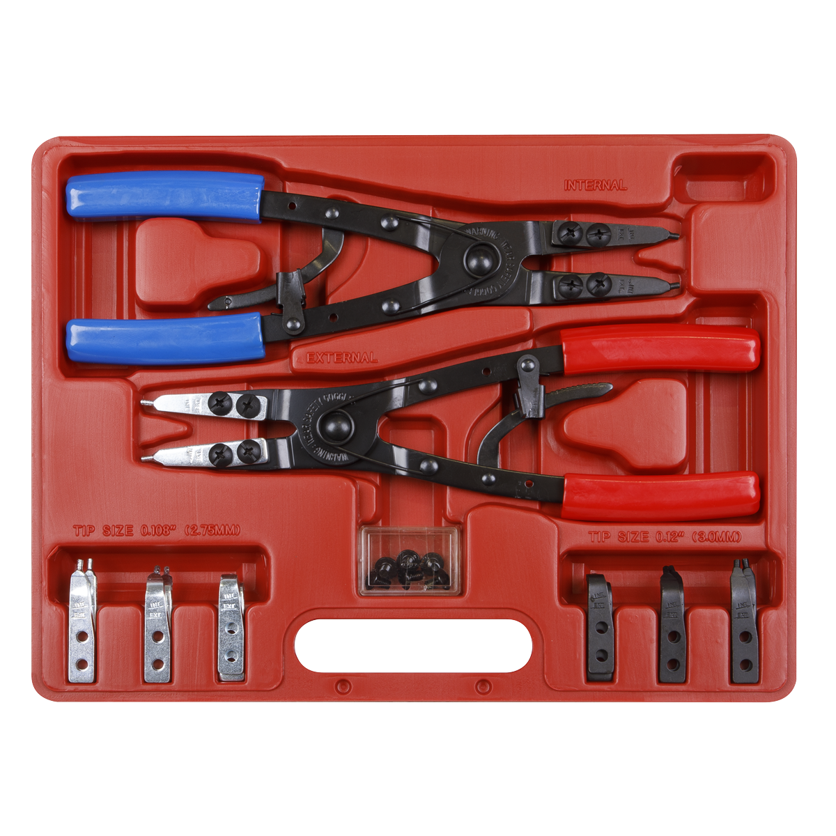 Sealey 265mm Heavy-Duty Circlip Pliers Set AK8500