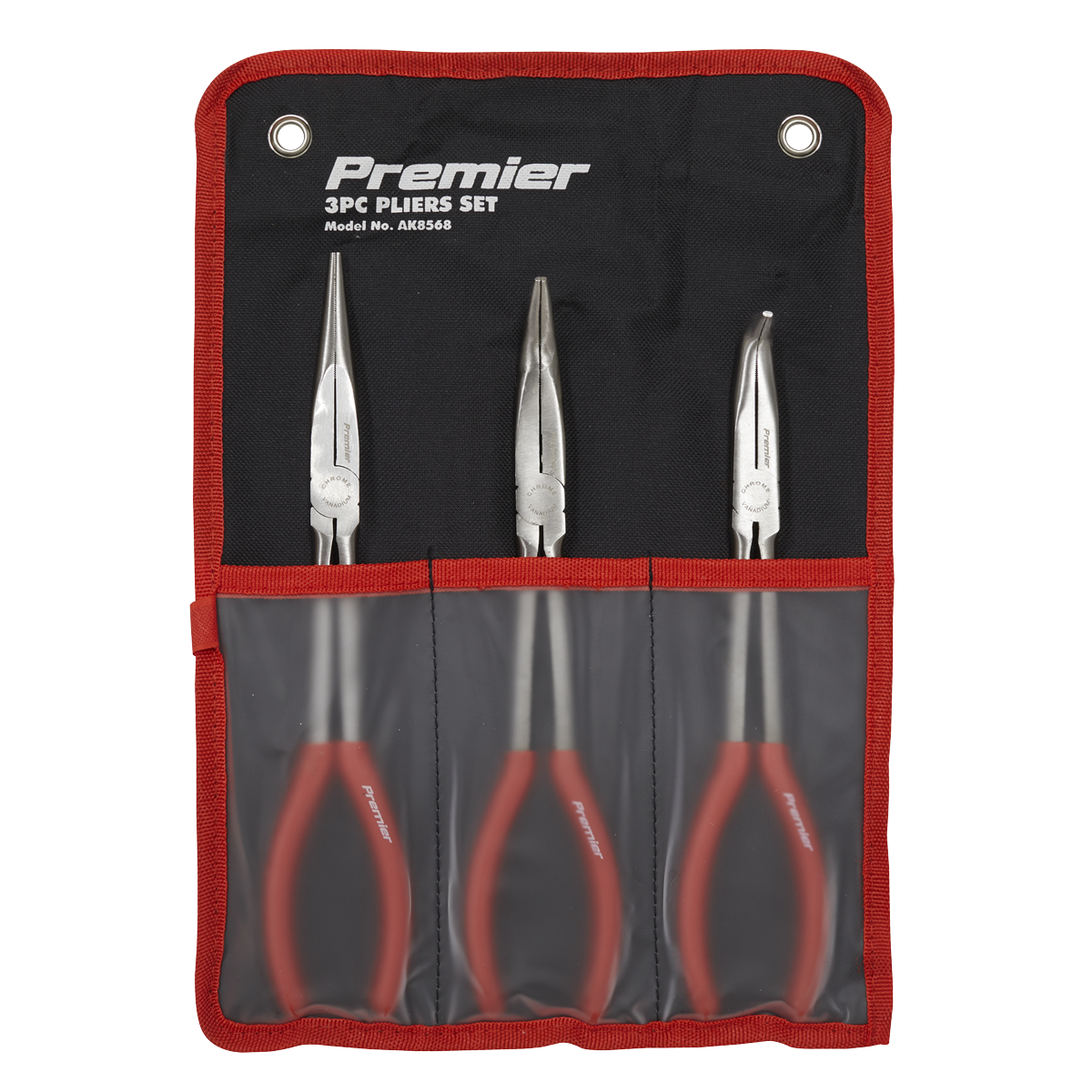 Sealey 3pc 280mm Needle Nose Pliers Set AK8568