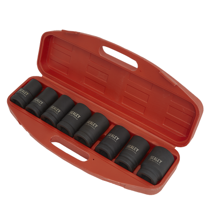 Sealey 8pc 1"Sq Drive Deep Impact Socket Set AK888M
