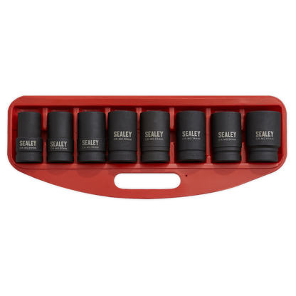 Sealey 8pc 1"Sq Drive Deep Impact Socket Set AK888M