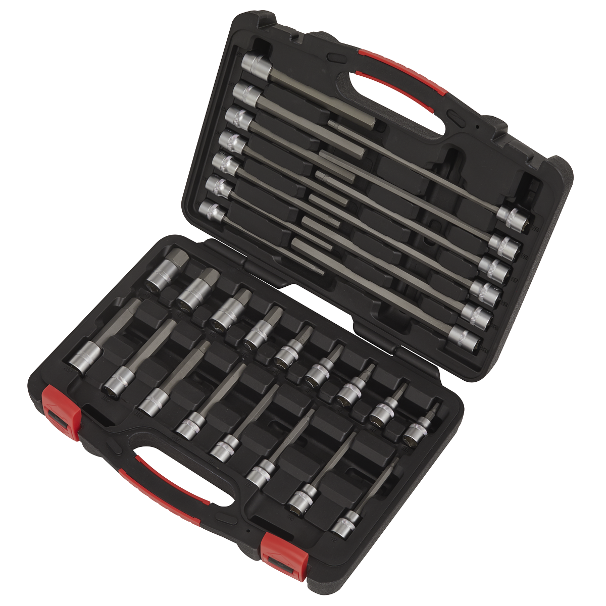 Sealey 30pc 3/8"Sq Drive Hex Socket Bit Set - Platinum Series AK89000