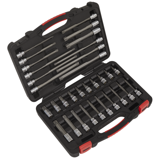 Sealey 32pc 3/8"Sq Drive TRX-Star* Socket Bit Set - Platinum Series AK89001