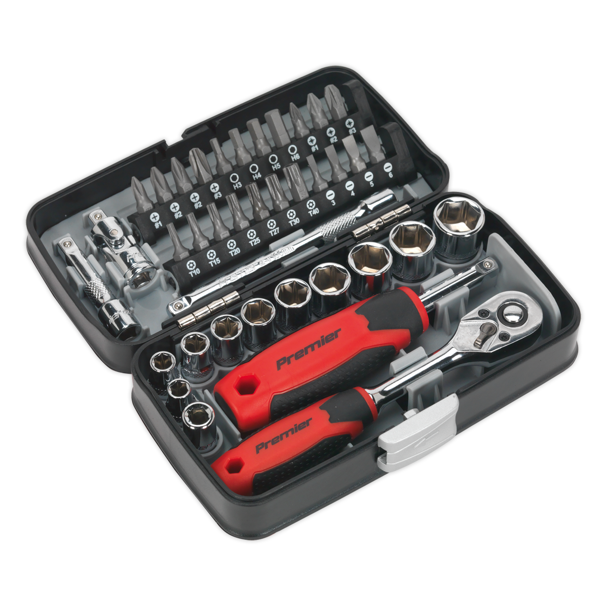 Sealey 38pc 1/4"Sq Drive Socket & Bit Set AK8945