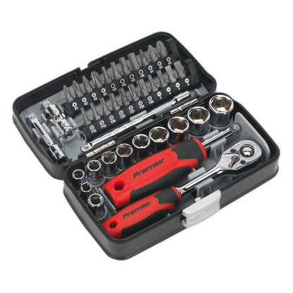 Sealey 38pc 1/4"Sq Drive Socket & Bit Set AK8945