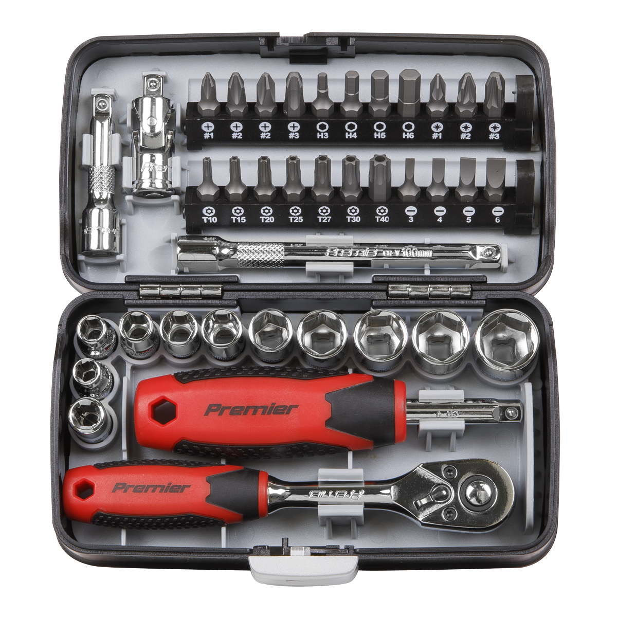 Sealey 38pc 1/4"Sq Drive Socket & Bit Set AK8945