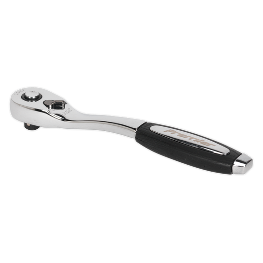 Sealey 1/4"Sq Drive Pear-Head Offset Ratchet Wrench with Flip Reverse AK8973