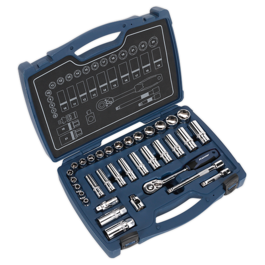 Sealey 34pc 3/8"Sq Drive Socket Set AK8991
