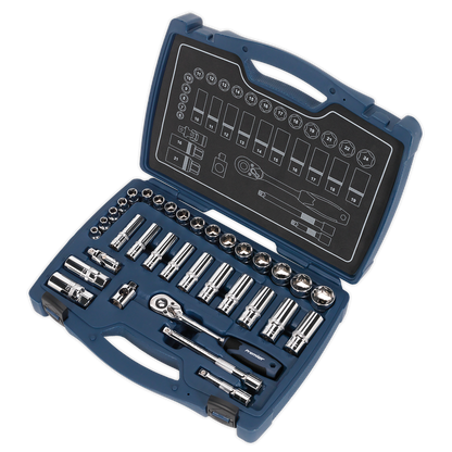 Sealey 34pc 3/8"Sq Drive Socket Set AK8991
