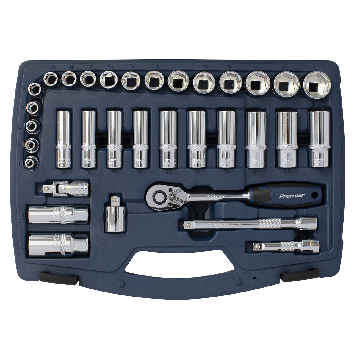 Sealey 34pc 3/8"Sq Drive Socket Set AK8991