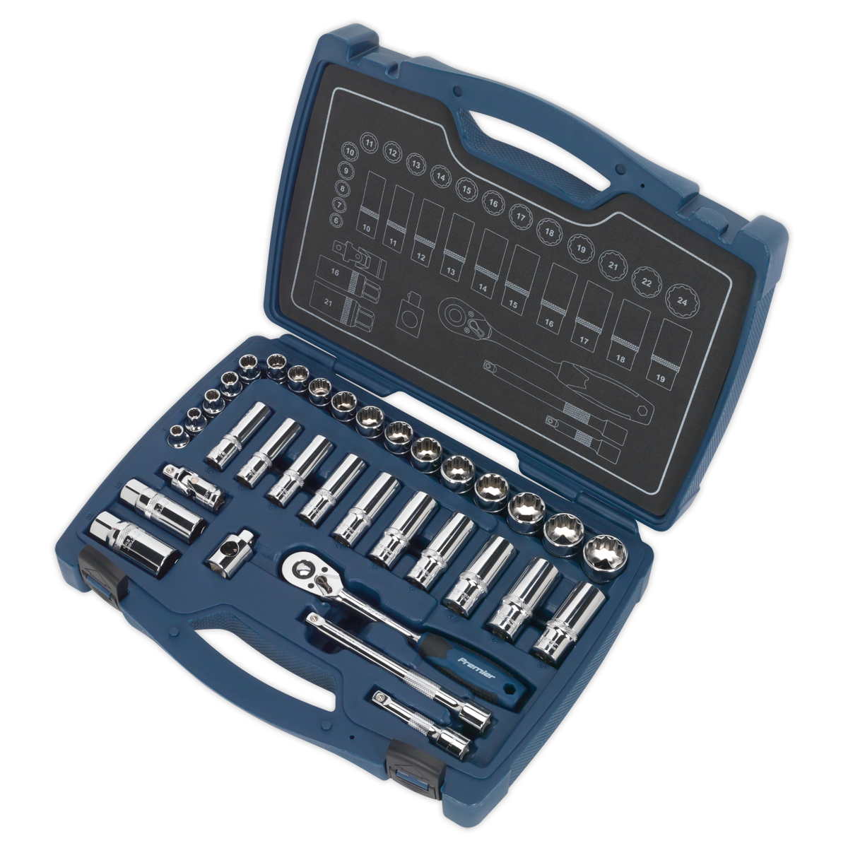 Sealey 34pc 3/8"Sq Drive Socket Set AK8994