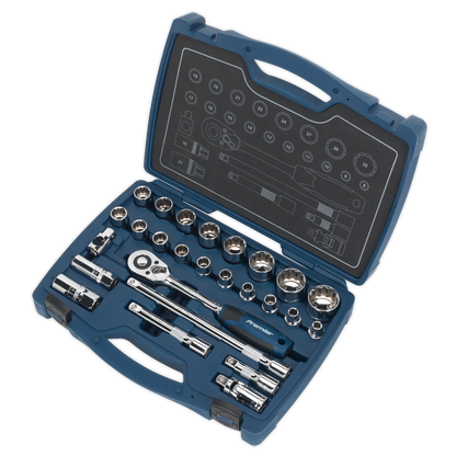 Sealey 26pc 1/2"Sq Drive Socket Set AK8995