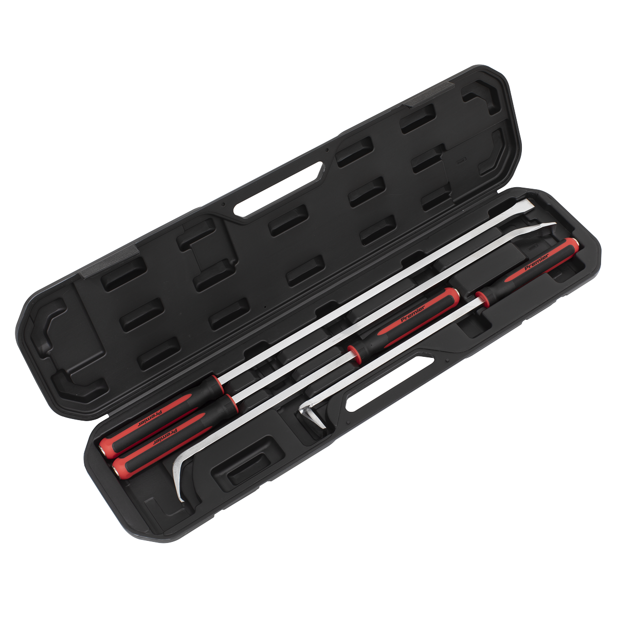 Sealey 4pc Heavy-Duty Pry Bar Set with Hammer Cap AK9100