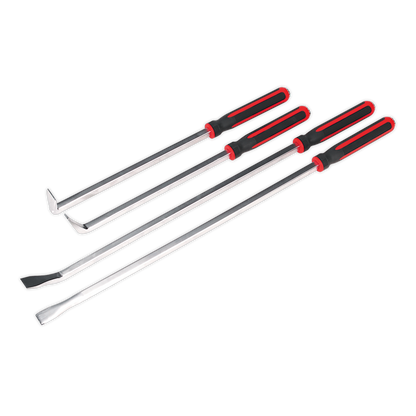 Sealey 4pc Heavy-Duty Pry Bar Set with Hammer Cap AK9100