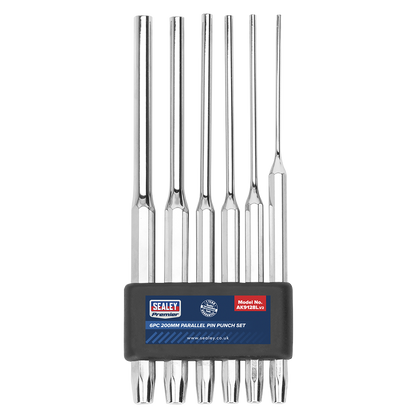 Sealey 6pc 200mm Parallel Pin Punch Set AK9128L