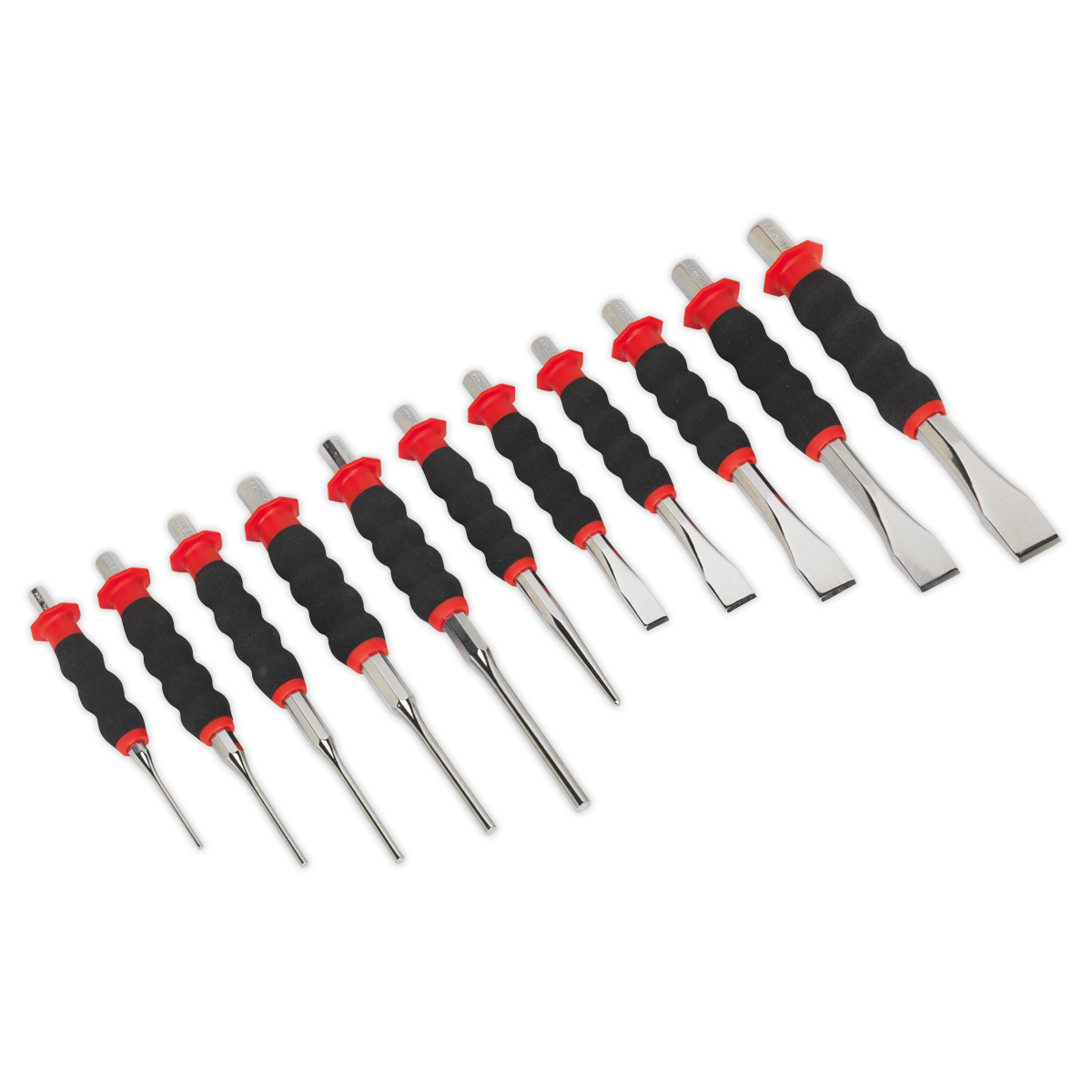 Sealey 11pc Sheathed Punch & Chisel Set AK9135