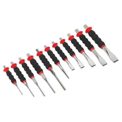 Sealey 11pc Sheathed Punch & Chisel Set AK9135