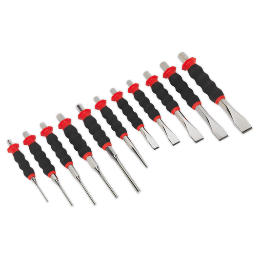 Sealey 11pc Sheathed Punch & Chisel Set AK9135