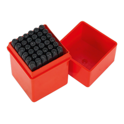 Sealey 36pc 4mm Letter & Number Punch Set AK9296